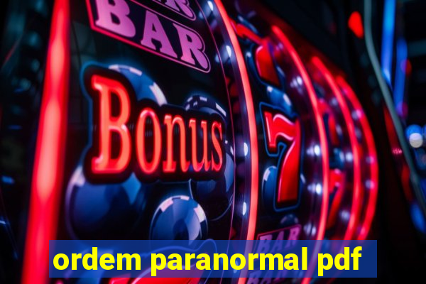 ordem paranormal pdf