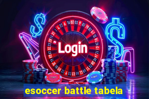 esoccer battle tabela