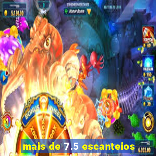 mais de 7.5 escanteios