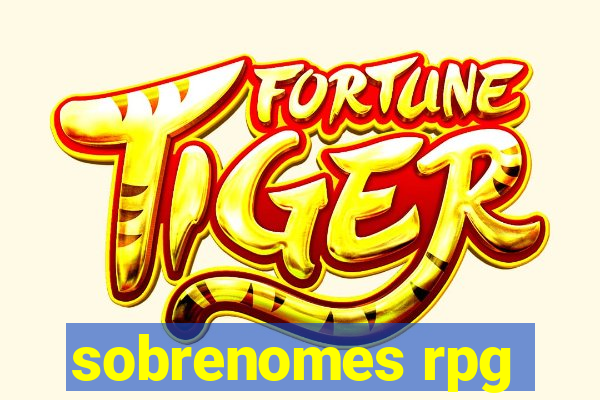 sobrenomes rpg